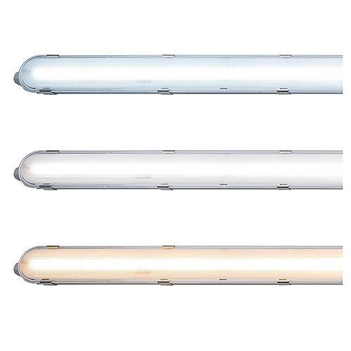 9er-Pack – LED-Leuchte mit LED-Streifen, verbindbar, Farbtemperatur/Leistungsauswahl – 180 lm/W, 39 W, 150 cm, 7020 lm, 3000 K/4000 K/6500 K – Schutzart IP65, IK08 - LED.de