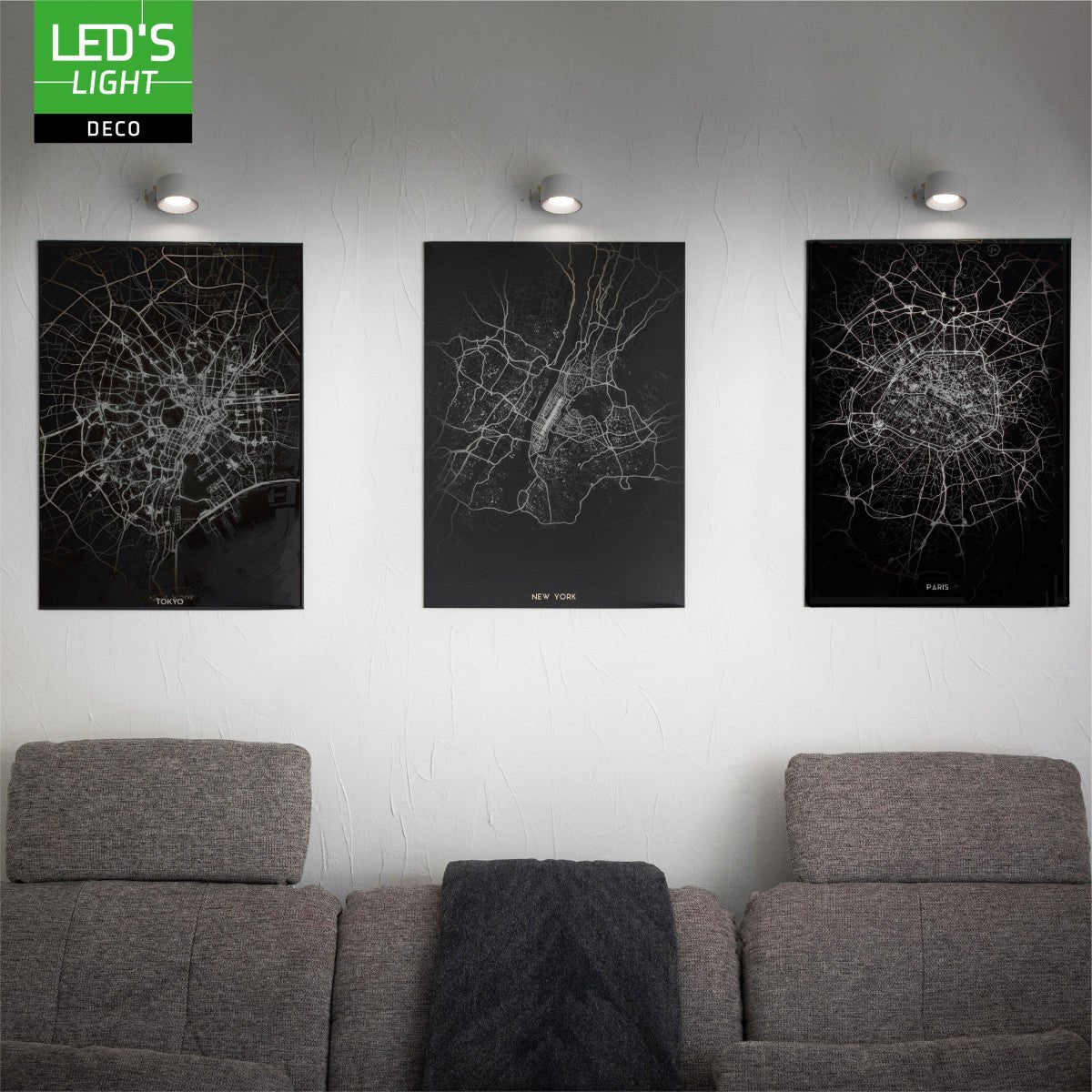 LED's Light 3 - in - 1 draadloze oplaadbare lamp met magnetische muurbeugel, voet en klem - Wit - LED.nl