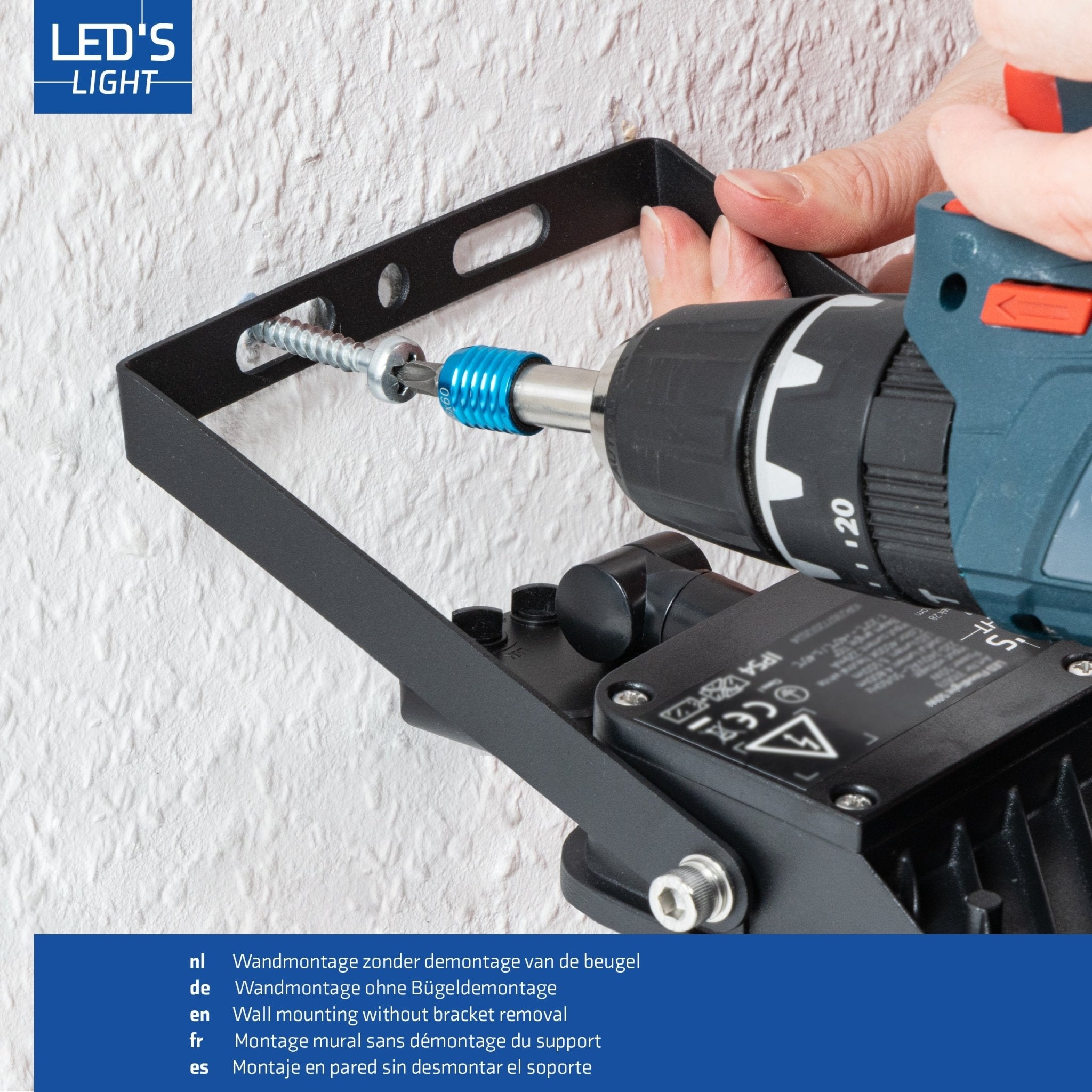 LED's Light Buitenlamp met bewegingssensor 7000 - binnen en buiten - 50W - LED.nl