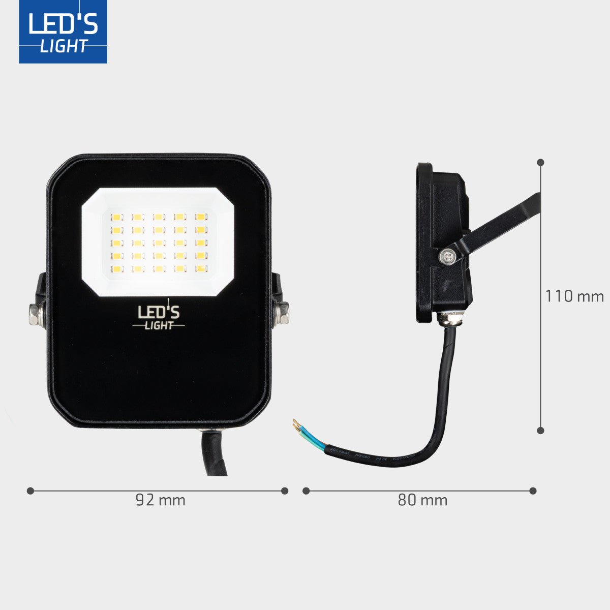 LED's Light Buitenlamp schijnwerper 2800 - voor binnen en buiten - 20W Schijnwerpers LED.nl