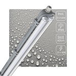 LED's Light Dubbele LED TL lamp 60 cm - compleet met LED buizen - Binnen en buiten - 2200 lm - 2x6W - 4000K - LED.nl