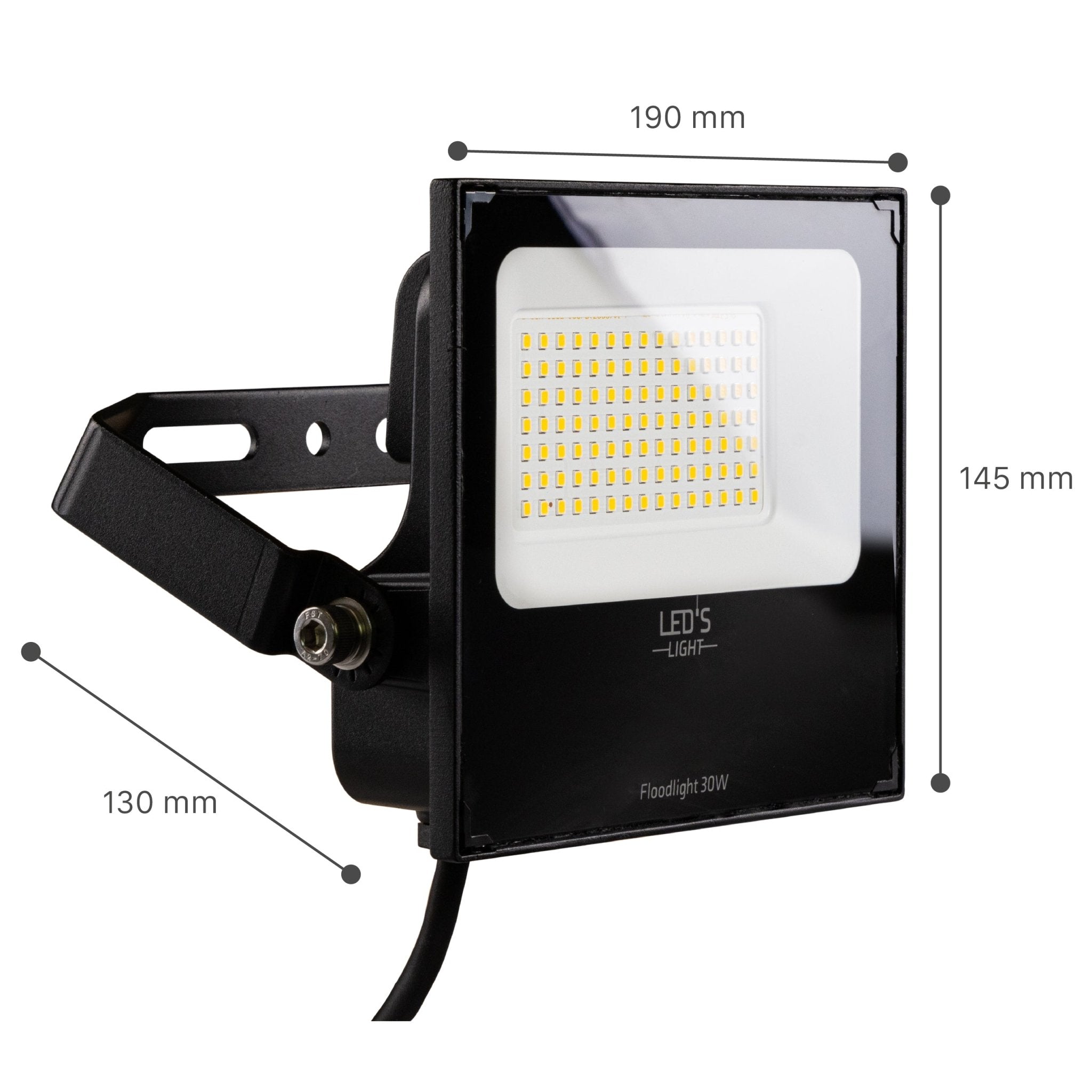 LED's Light Floodlight 4800 - Waterbestendig en Kantelbaar - 30W - LED.nl