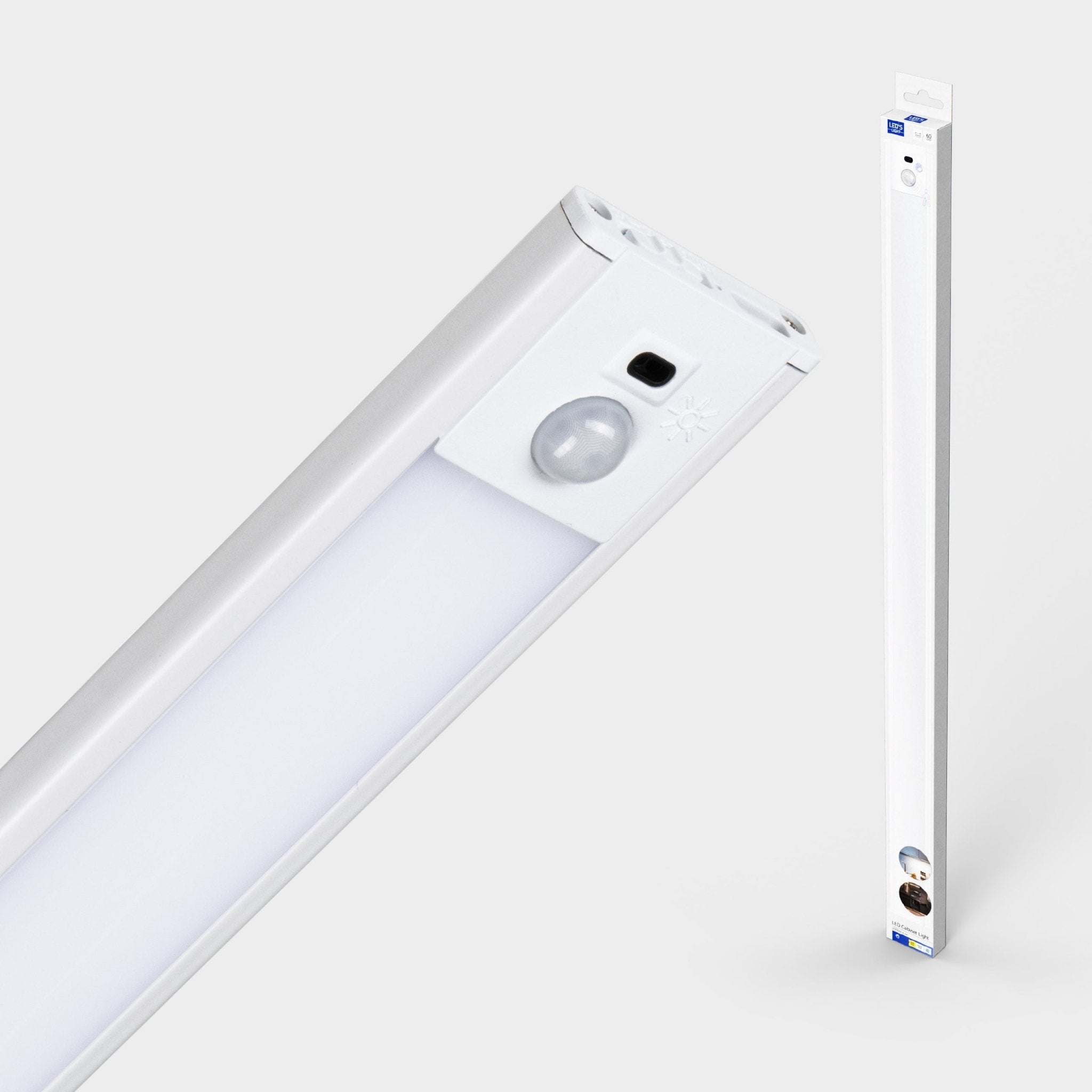 LED's Light Kastverlichting met sensor 60 cm - Oplaadbaar en draadloos - zwaai - en bewegingssensor - wit - LED.nl
