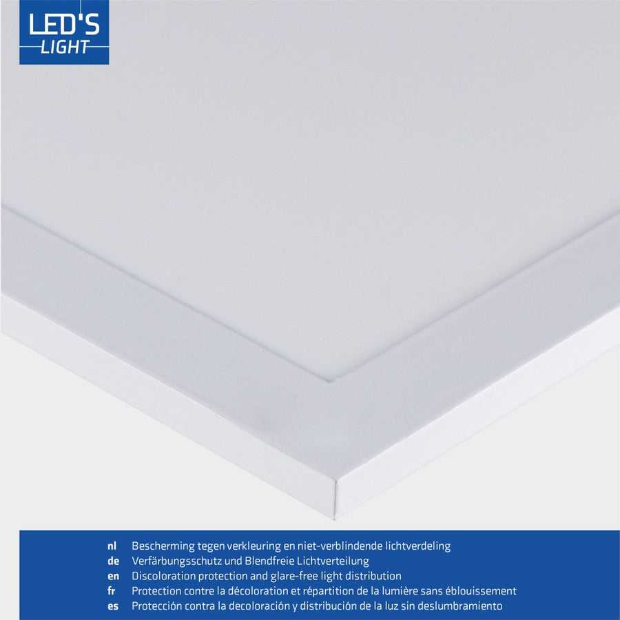 LED-Panel 595 x 595 mm – Quadratisch – Neutralweiß (4000 K) – 4000 Lumen – 40 W - LED.de