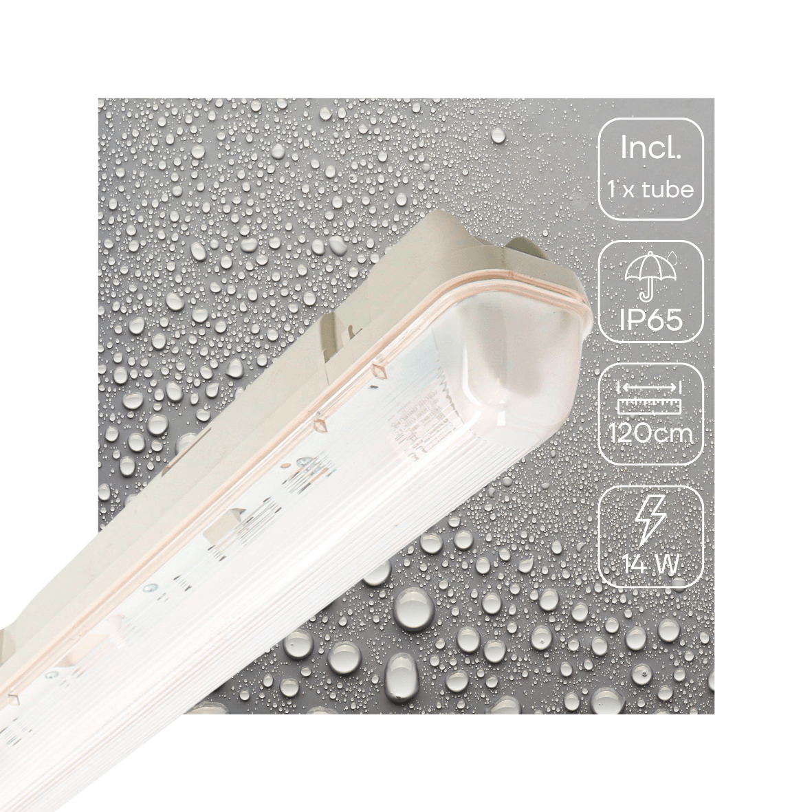 LED's Light LED TL armatuur met sensor 120 cm - Bewegingssensor en nachtsensor - Waterdicht - 2100 lm - LED.nl