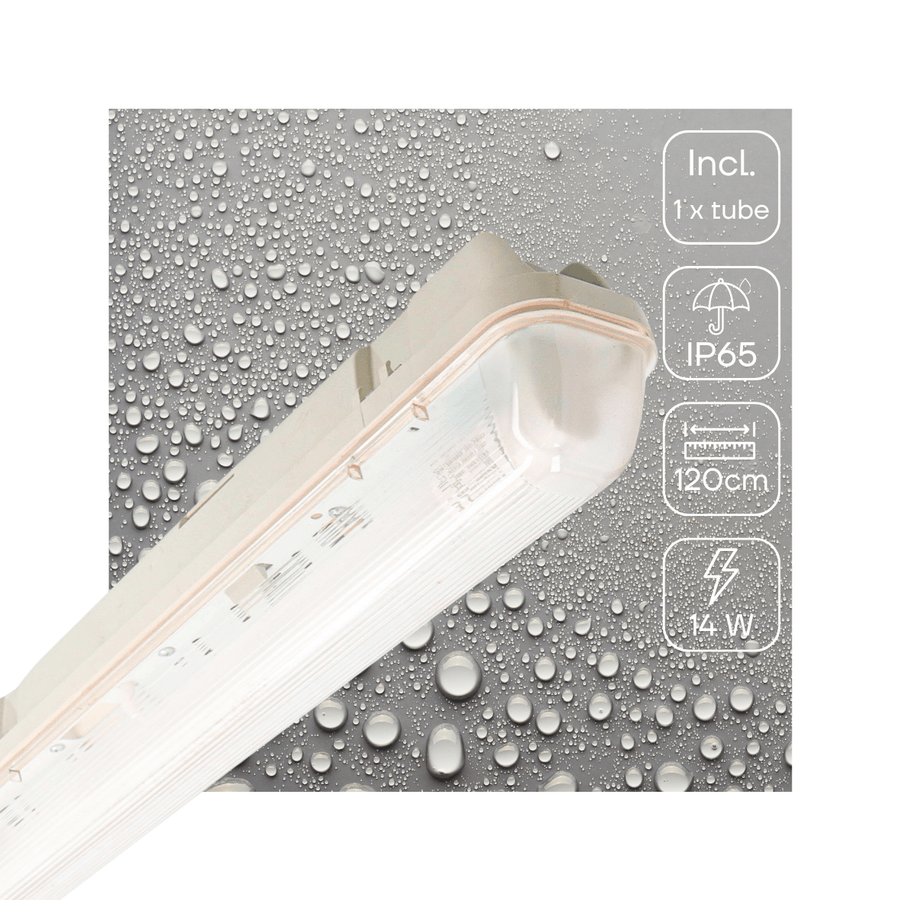 LED's Light LED TL armatuur met sensor 120 cm - Bewegingssensor en nachtsensor - Waterdicht - 2100 lm TL verlichting LED.nl
