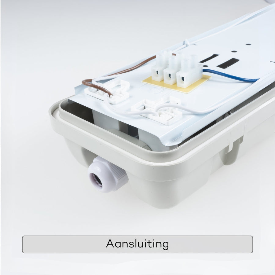 LED's Light LED TL Armatuur licht balk met sensor - incl Dubbele buis 2x14W 120cm 4000K Bewegingssensor en nachtsensor - Waterdicht - 150lm/w TL verlichting LED.nl