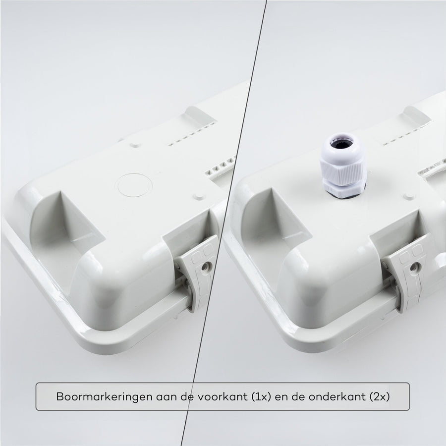 LED's Light LED TL Armatuur licht balk met sensor - incl Dubbele buis 2x14W 120cm 4000K Bewegingssensor en nachtsensor - Waterdicht - 150lm/w TL verlichting LED.nl