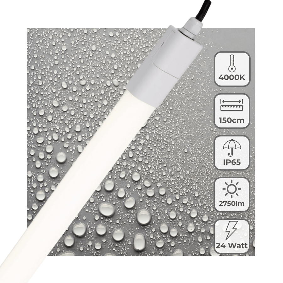 LED's Light LED TL verlichting compleet 150 cm - Geschikt voor buiten en binnen - 2750 lm TL verlichting LED.nl