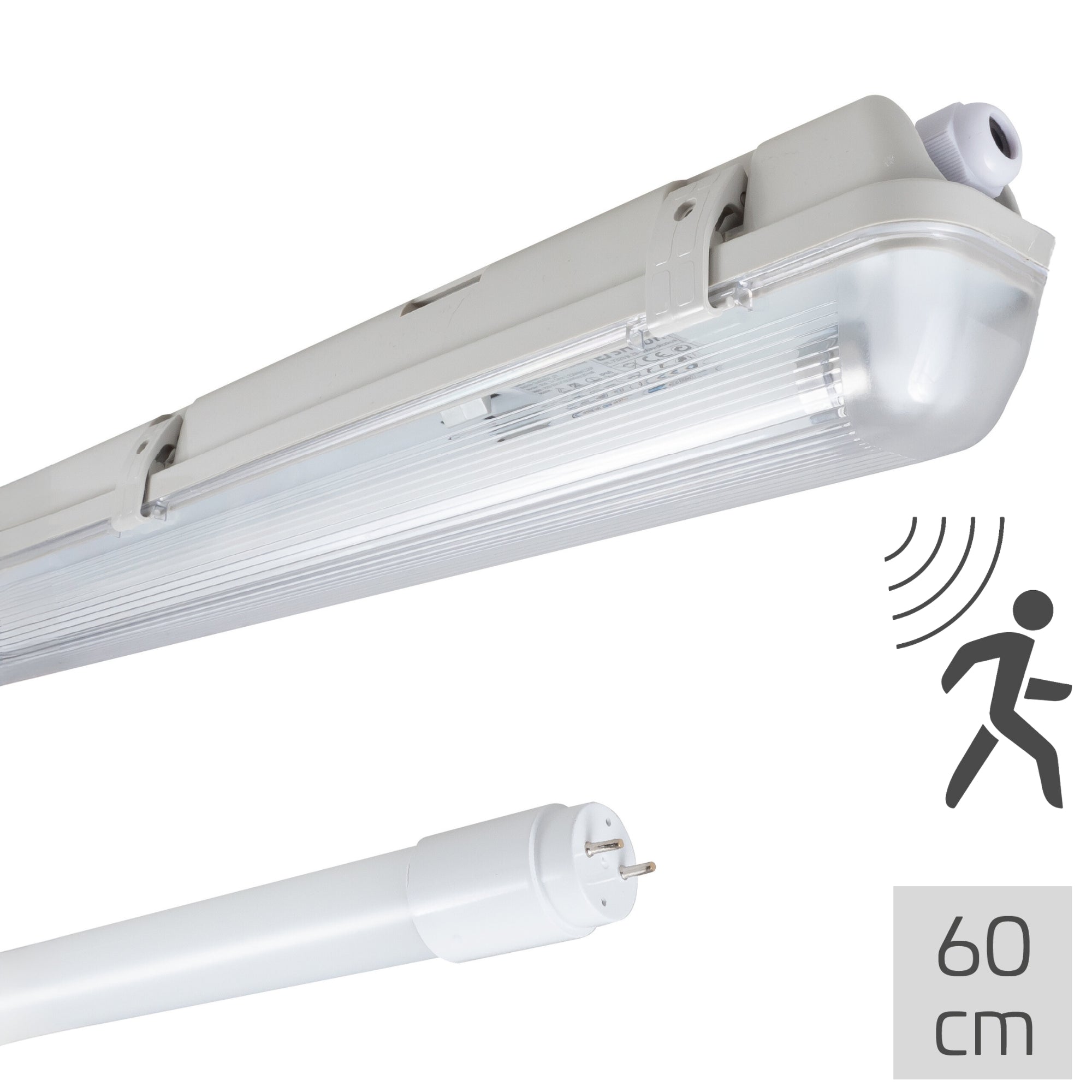 LED's Light LED TL verlichting met sensor 60 cm - Bewegingssensor en nachtsensor - Waterdicht - 1100 lm - LED.nl