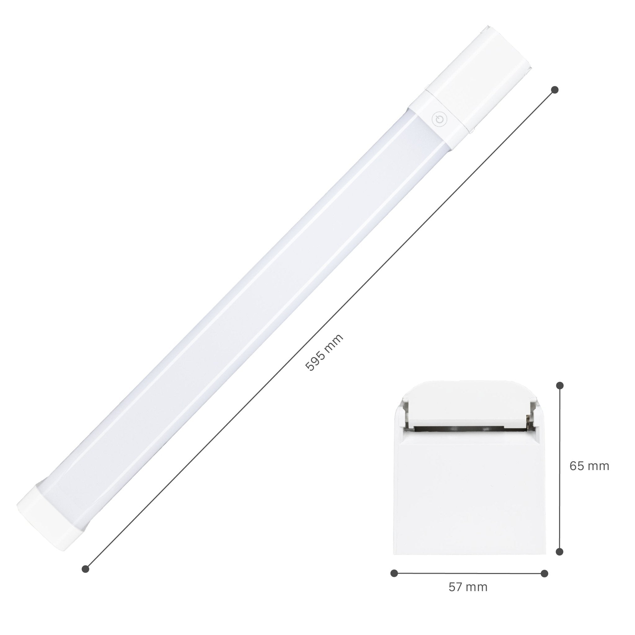LED's Light Licht balk 60 cm met extra stopcontact - Dimbaar - Geschikt voor badkamer - 1700 lm - LED.nl