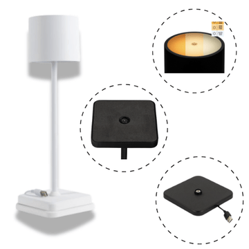 Wiederaufladbare LED-Tischleuchte – Dimmbar per Berührung – Für den Innen- und Außenbereich – Weiß - LED.de