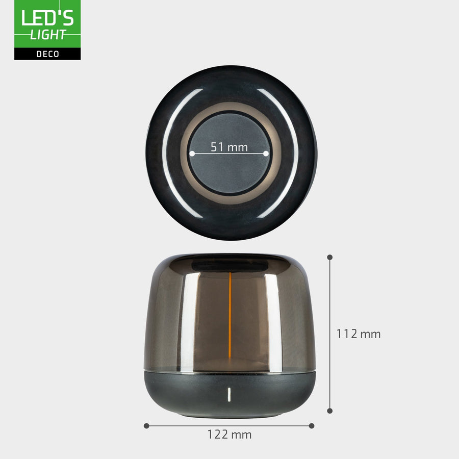 LED's Light Oplaadbare tafellamp op accu - lichtspiraal - Binnen & Buiten - RGBW Tafellampenen LED.nl
