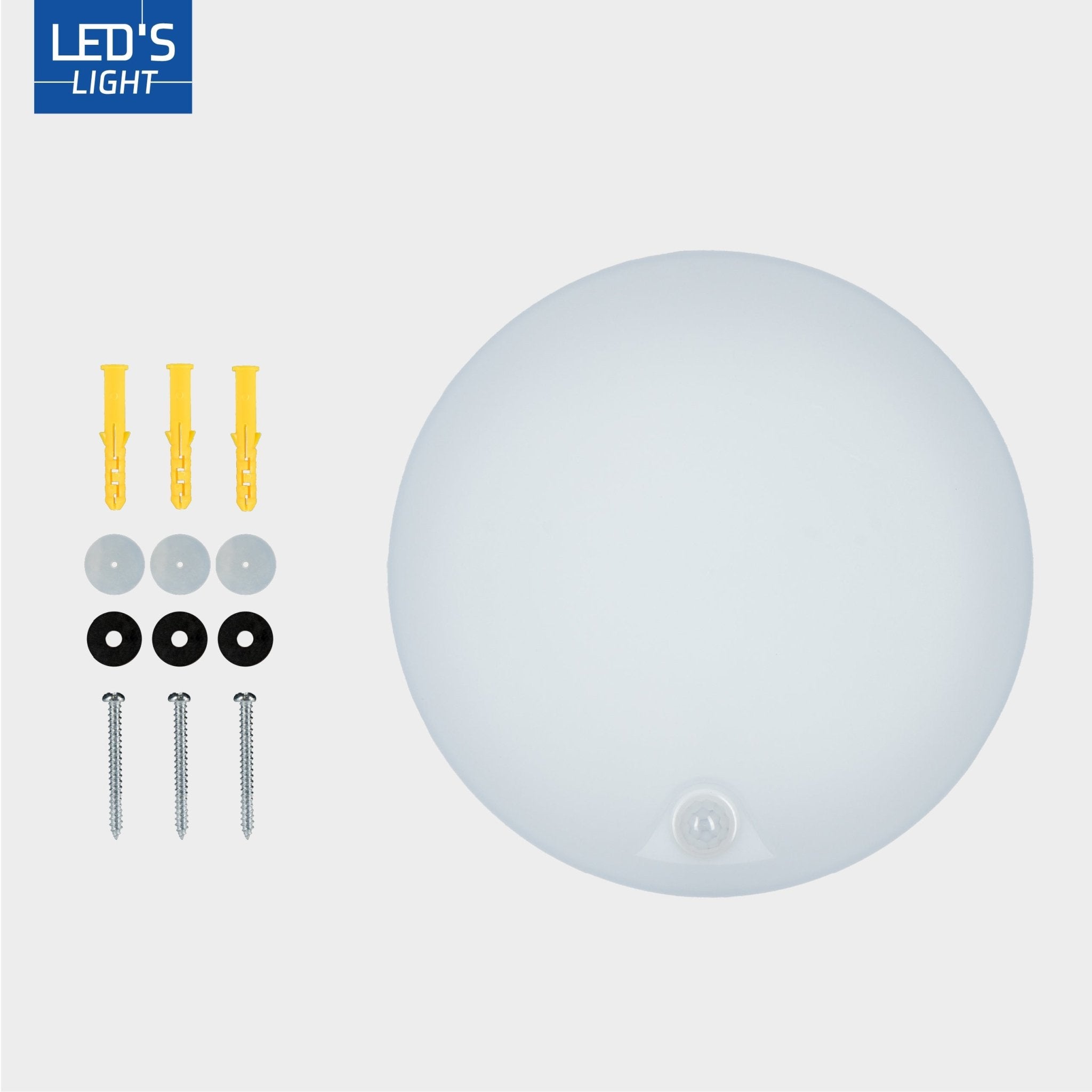 LED's light Plafondlamp met bewegingssensor en schemersensor - dimbaar in 6 standen - IP54 - 30 cm - LED.nl