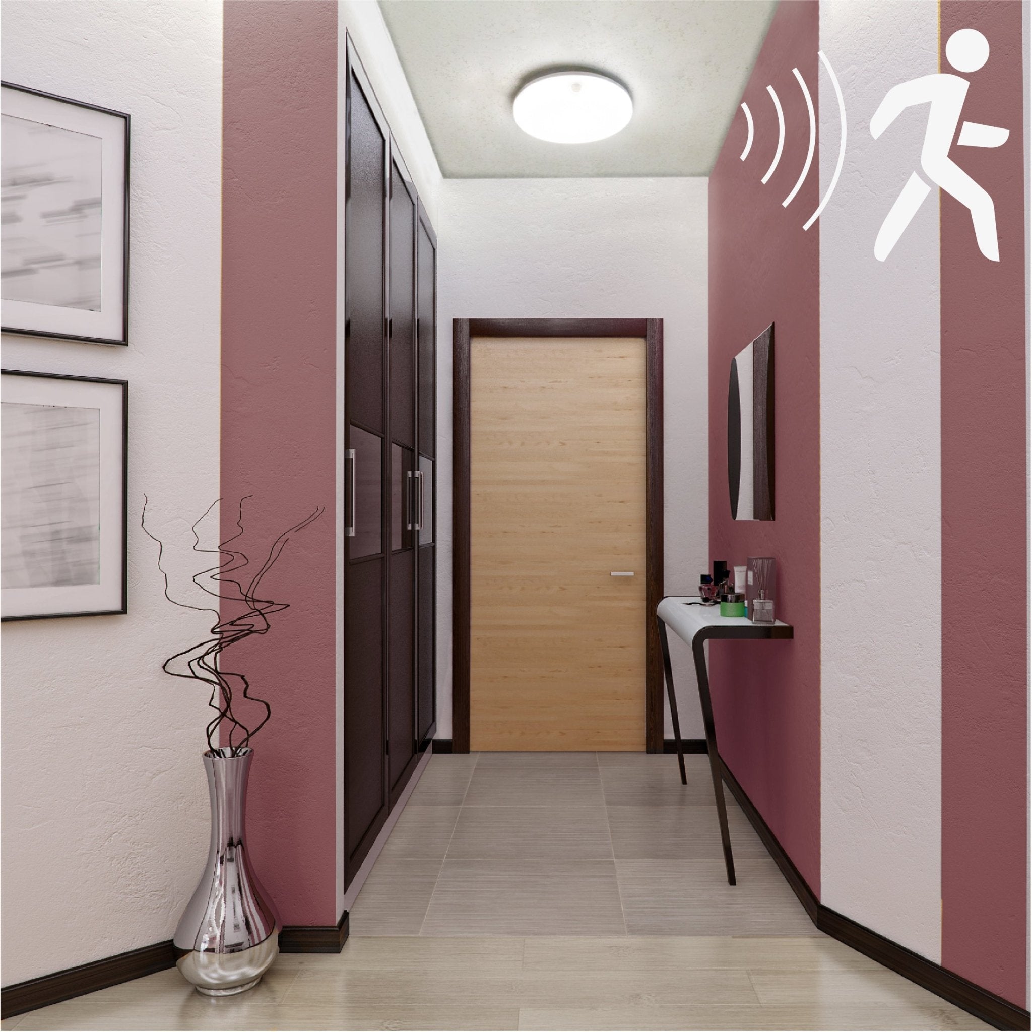 LED's light Plafondlamp met bewegingssensor en schemersensor - dimbaar in 6 standen - IP54 - 30 cm - LED.nl