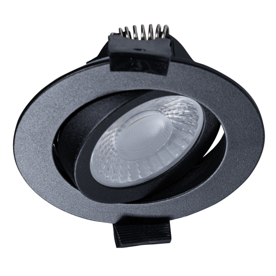 LED's Light PRO downlight inbouwspot Ø 68mm - Kantelbaar - Spatwaterdicht - Dim to Warm - Zwart Inbouwspots LED.nl