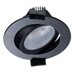 LED's Light PRO downlight inbouwspot Ø 68mm - Kantelbaar - Spatwaterdicht - Dim to Warm - Zwart - LED.nl