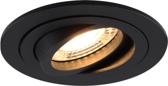 LED's Light PRO downlight inbouwspot Ø 68mm - Kantelbaar - Spatwaterdicht - Dim to Warm - Zwart - LED.nl