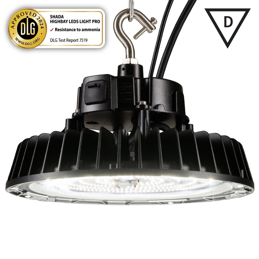 LED's Light pro 200W DLG High bay 30000lm 3000K/4000K/5000K - Lumileds LED - Sosen Driver D mark High bays LED.nl