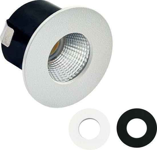 LED's Light PRO mini inbouwspot 3 cm - Voor overkapping, veranda's en inbouwplafonds - Dimbaar - 3 Kleuren plaatjes Inbouwspots LED.nl