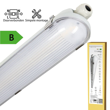 Philips LED-Leuchte Light Pro, 150 cm, 40 W, Energieeffizienzklasse B, dimmbar, 7200 lm, 180 lm/W, Schutzart IP65, 4000 K, Farbtemperatur IK08 - LED.de