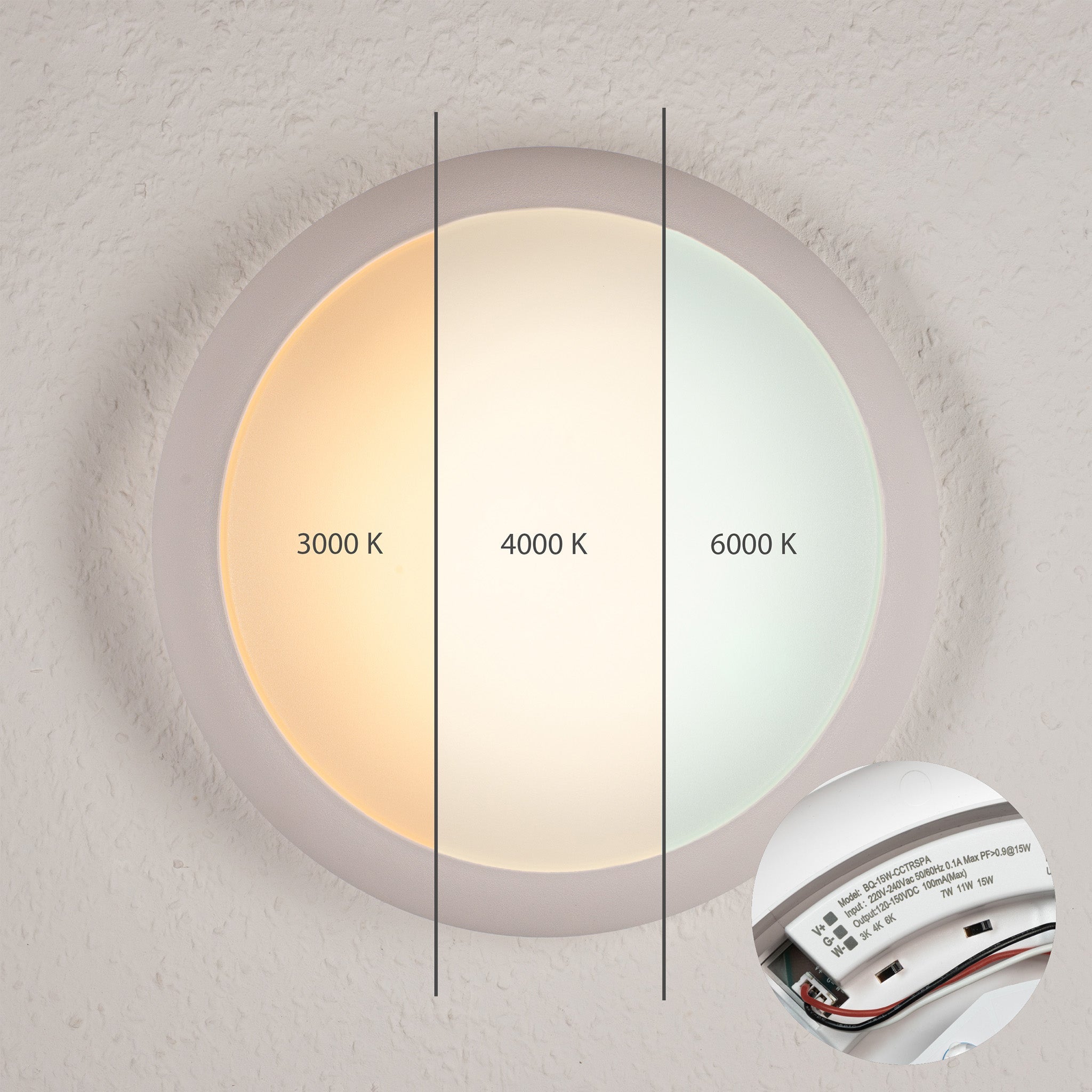 LED's Light Pro Plafondlamp 2050 met sensor - Lichtkleur en lichtsterkte dimbaar - Waterdicht - Ø 30 cm - LED.nl