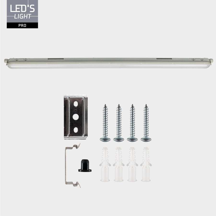 4 PACK - LED's Light Pro Koppelbaar LED TL armatuur compleet 120 cm - Waterdicht - 4640 lm 29W 4000K 160lm/w TL verlichting LED.nl