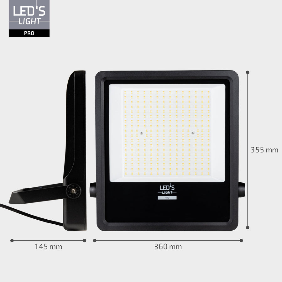 LED-Flutlicht Light Pro Premium 25500lm – Farbtemperatur – Leistungsstufenwahl – 6 Lichtmodi – Wasser- und rostbeständig – 200W - LED.de