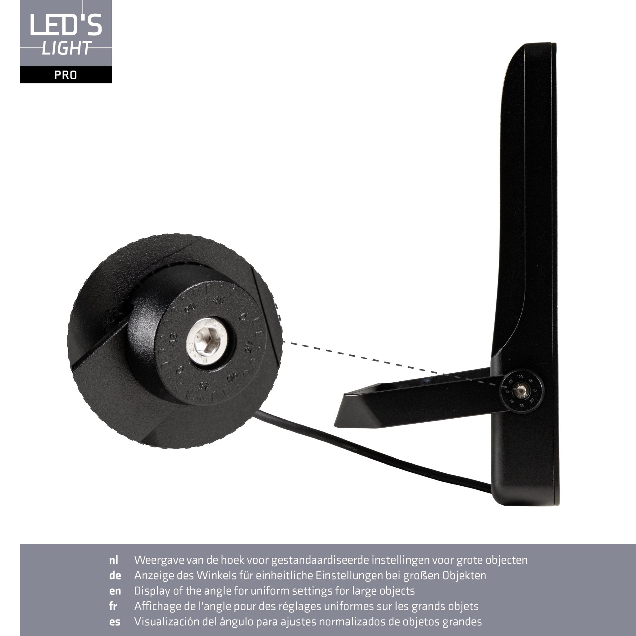 LED's Light Pro Premium Schijnwerper 25500 - 6 lichtstanden - Water en roestbestendig - 200W - LED.nl