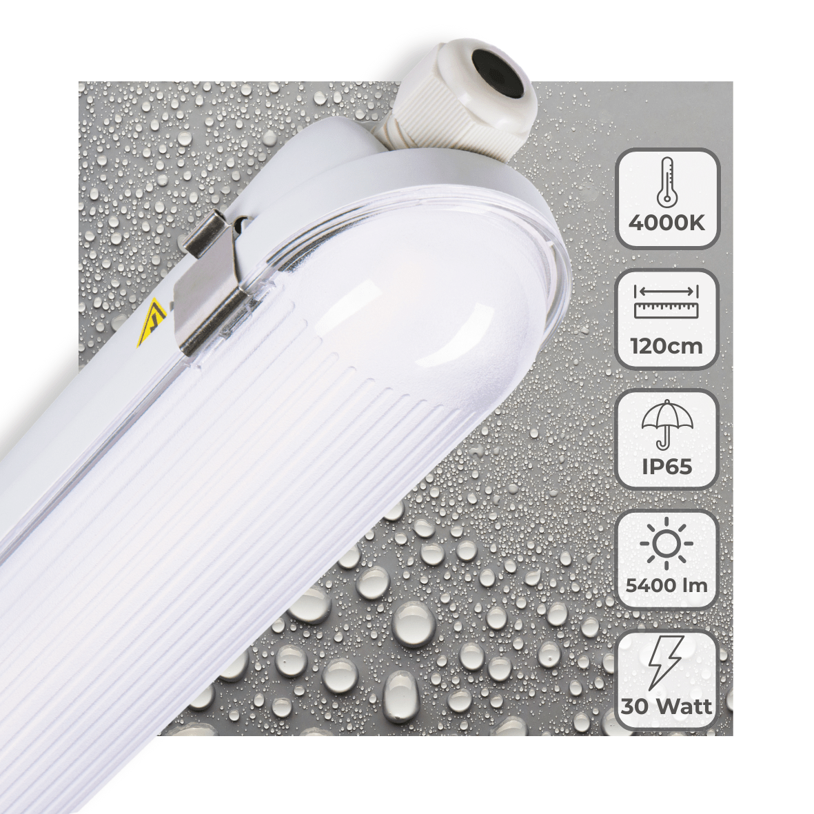 LED's Light Pro TL armatuur 120 cm - Energielabel B - Dimbaar licht - 5400 lm - LED.nl