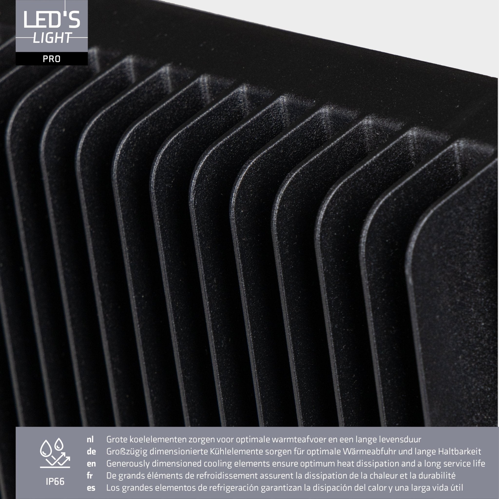 LED's Light Professionele LED Schijnwerper 28000 - 3 lichtstanden - Waterdicht - 200 watt - LED.nl