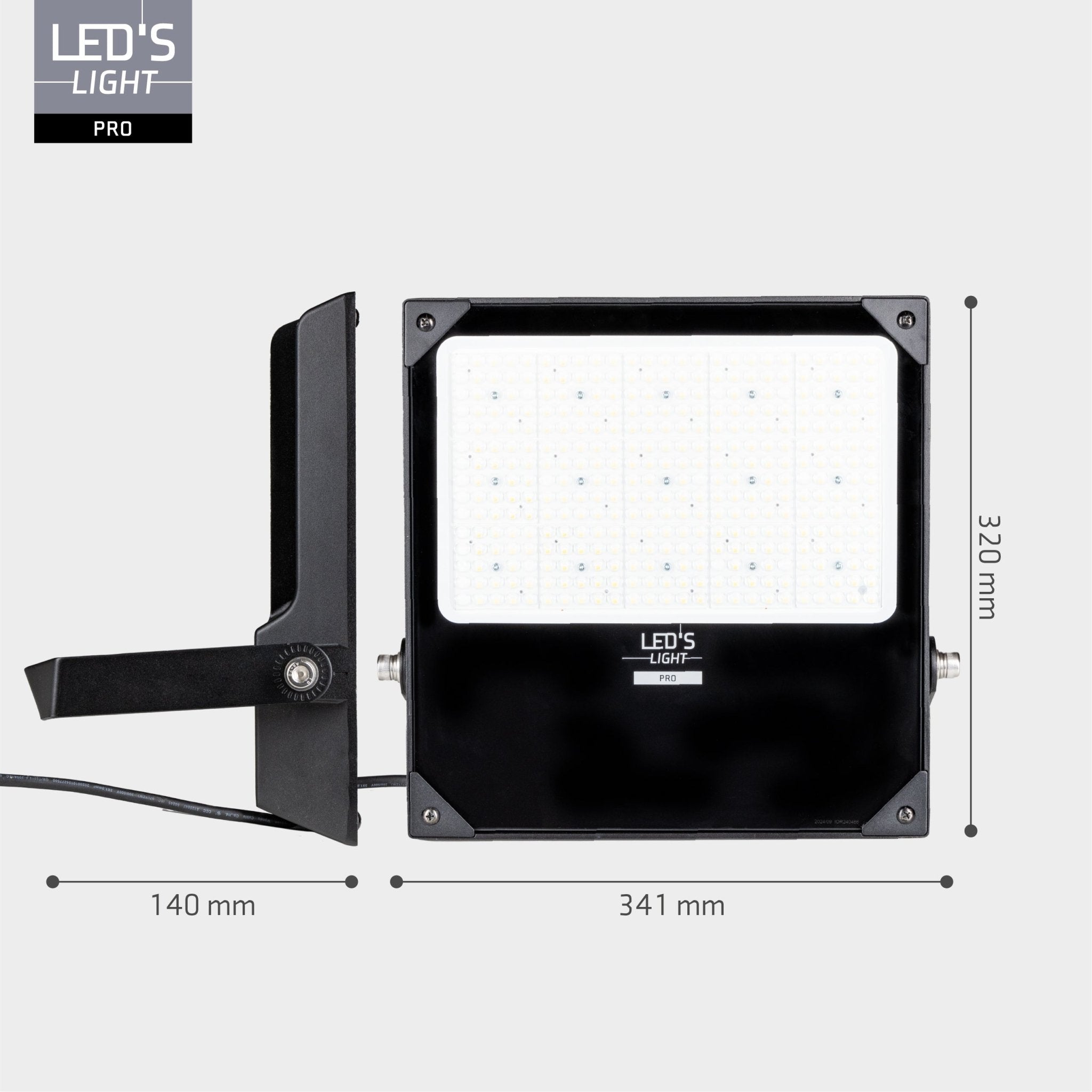 LED's Light Professionele LED Schijnwerper 28000 - 3 lichtstanden - Waterdicht - 200 watt - LED.nl