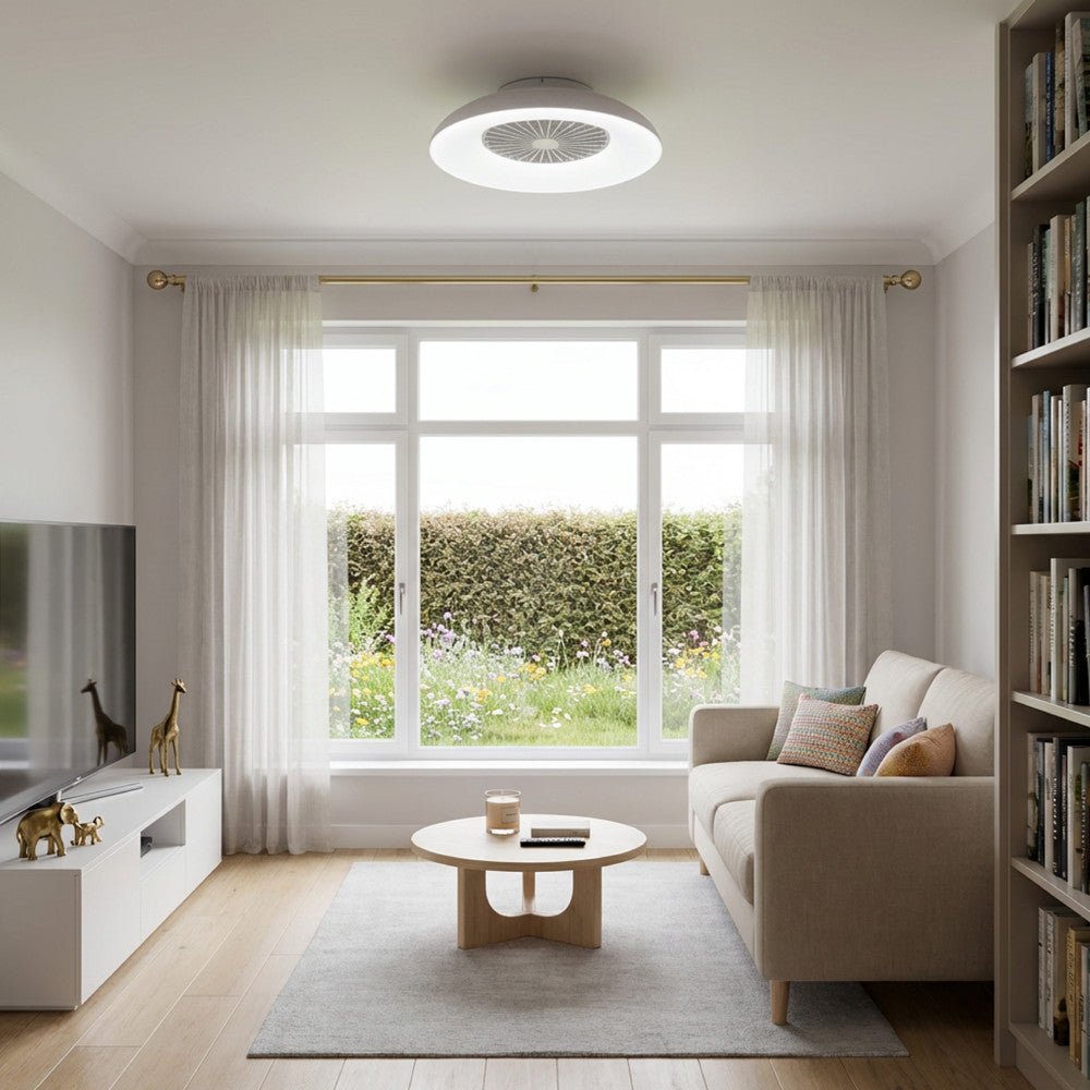 LED's Light RGB Plafondlamp met ventilator - 54W 3950lm 2700K/6500K/RGB - Ø600mm IP20 - Dimbaar Plafondventilatoren LED.nl