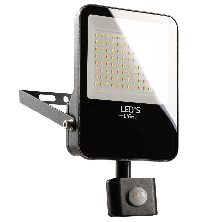 LED's Light Schijnwerper met Bewegingssensor 6000 - Waterdicht & Kantelbaar - 50W Schijnwerpers LED.nl