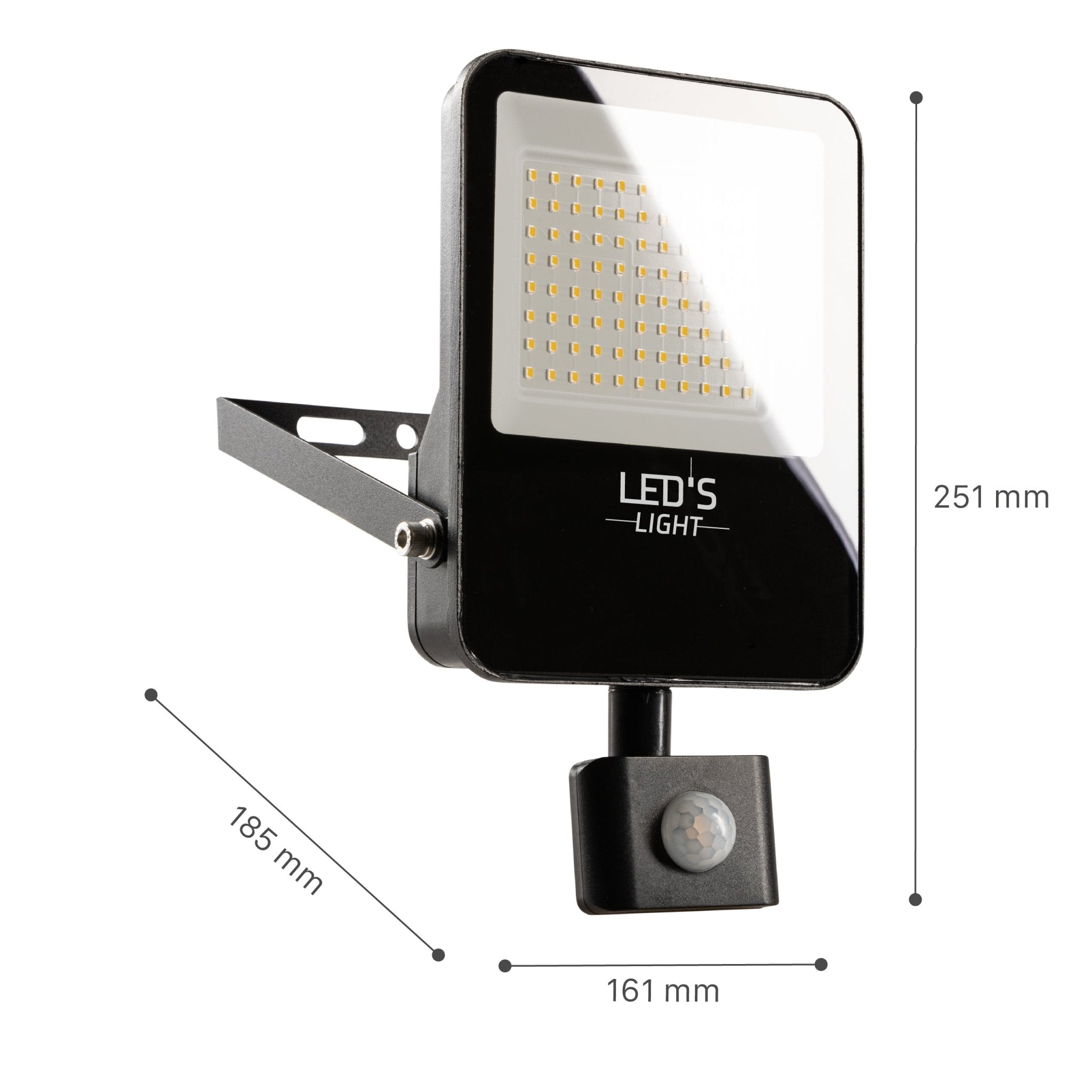 LED's Light Schijnwerper met Bewegingssensor 6000 - Waterdicht & Kantelbaar - 50W - LED.nl