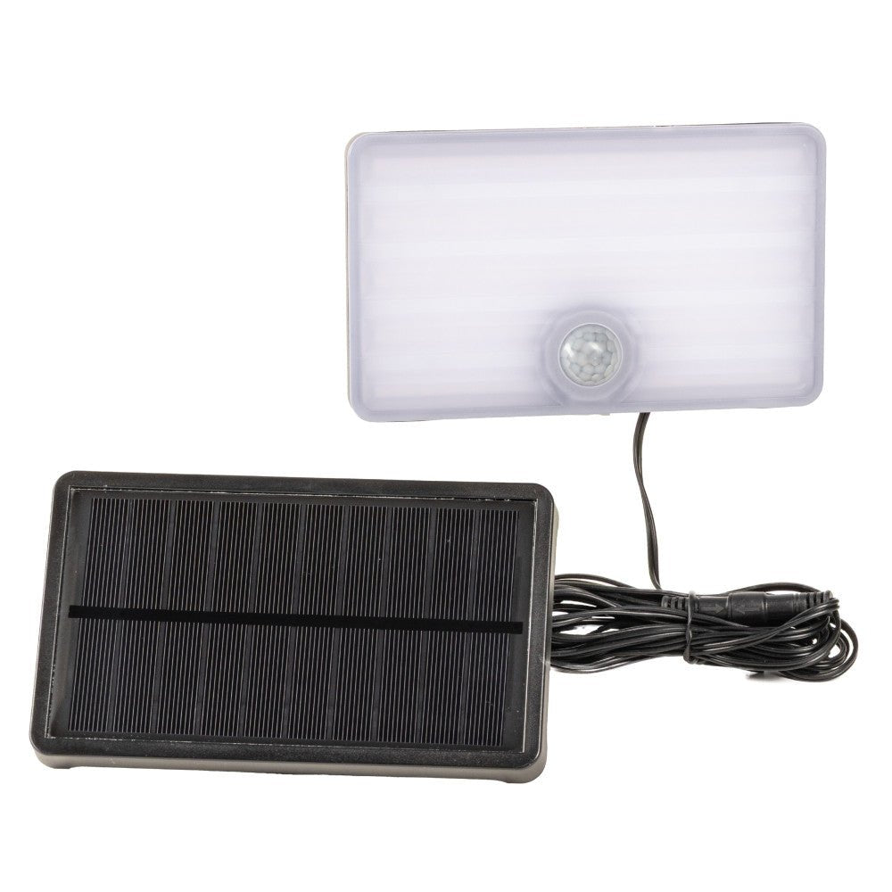 LED's Light Solar buitenlamp met sensor en zonnepaneel - 500lm 4000K - Zwart - IP65 Schijnwerpers LED.nl
