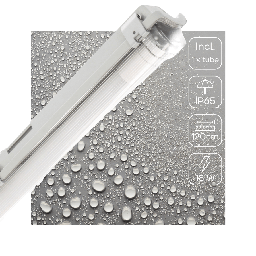 LED's Light TL Armatuur LED compleet 120 cm - Armatuur met LED Buis - Waterdicht - 2160lm TL verlichting LED.nl