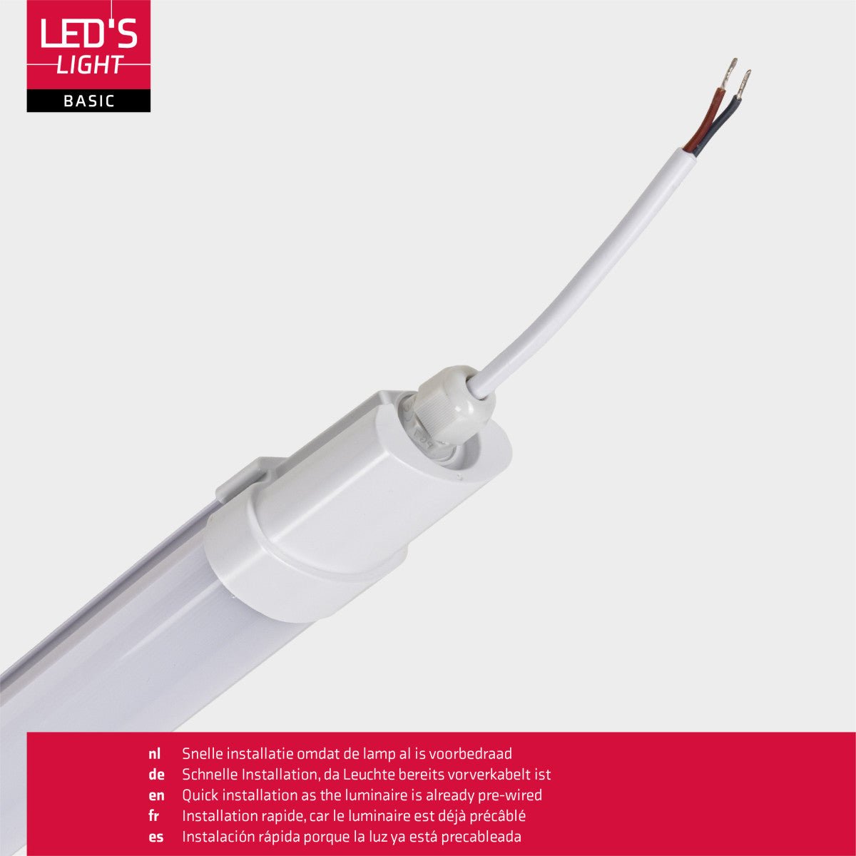 LED's Light TL Licht balk 120 cm - Geschikt voor alle binnen en vochtige ruimtes - 18W - IP65 - LED.nl