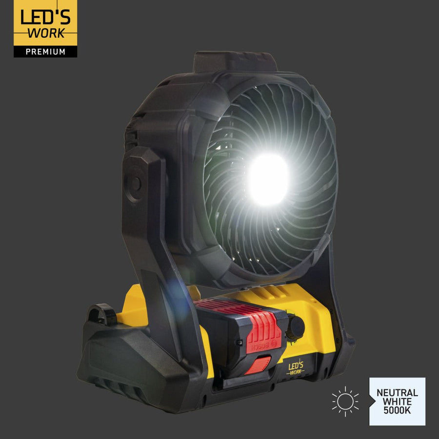 LED's Work 18V werklamp met ventilator - 48W 3000lm 5000K - IP20 Werklampen LED.nl