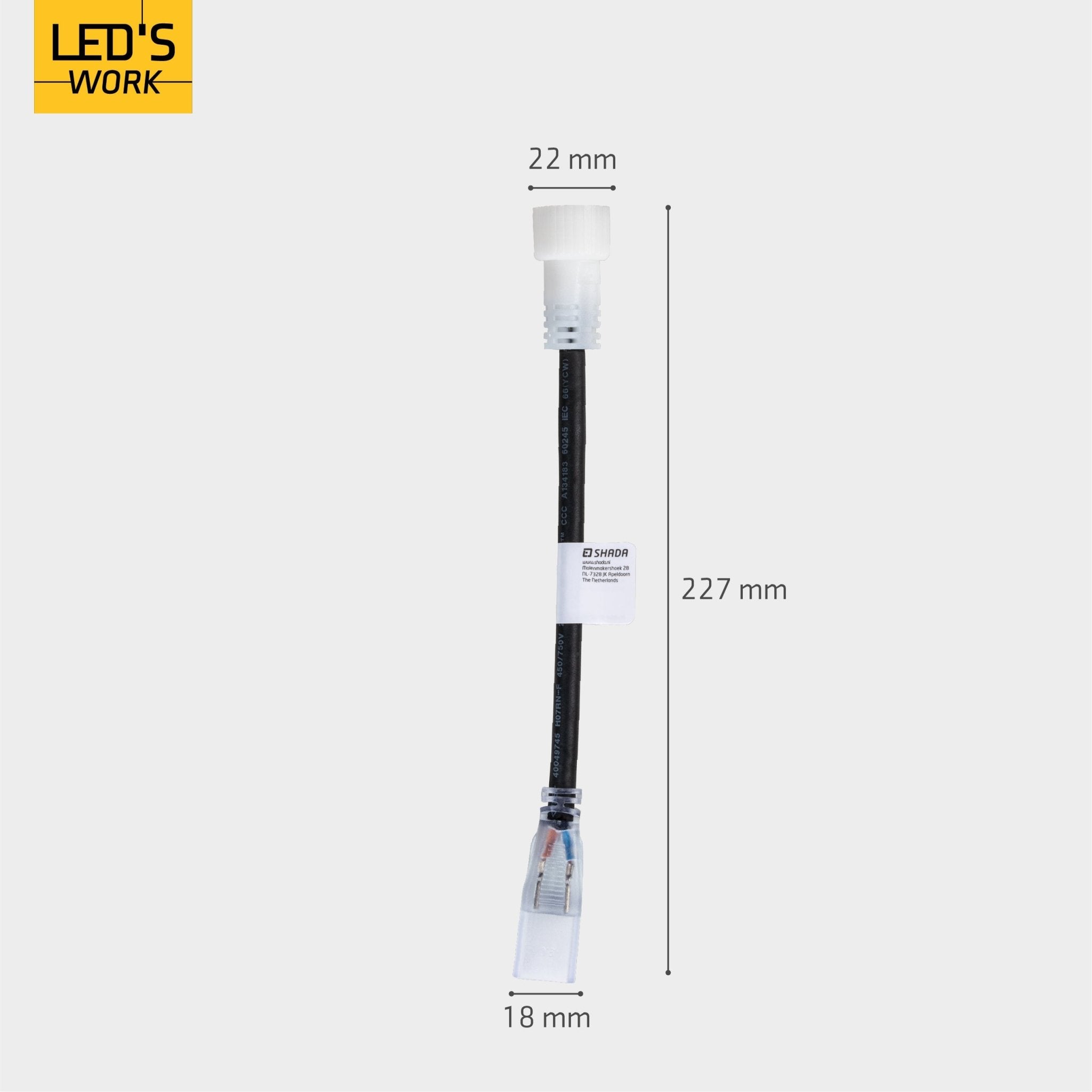 LED's Work Accessoires set voor LED strip bouwverlichting - Koppelstuk, lijm en eindkapjes - LED.nl