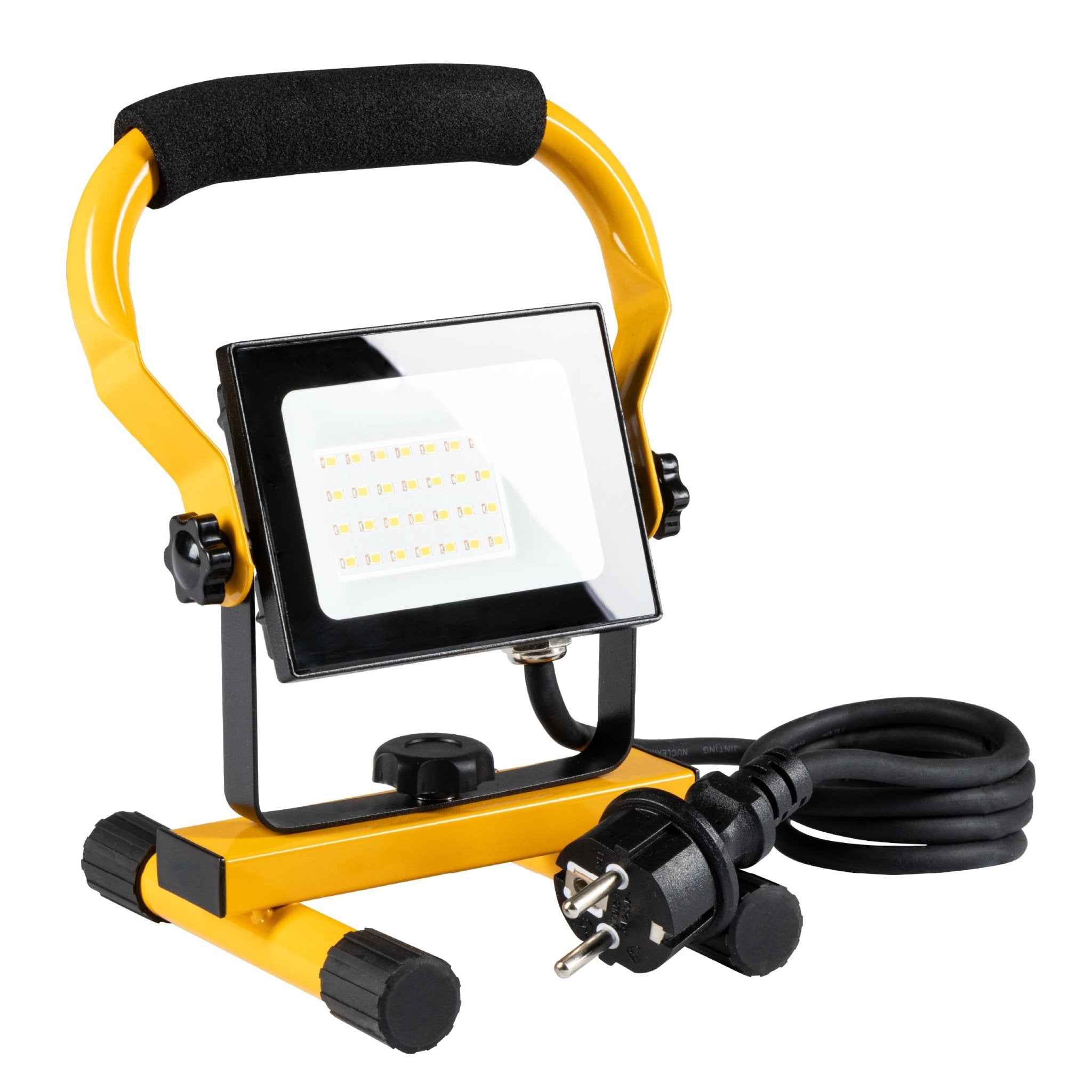 LED's Work Bouwlamp 2000 - Verstelbare beugel - Waterdicht (IP65) - Zwart geel - LED.nl