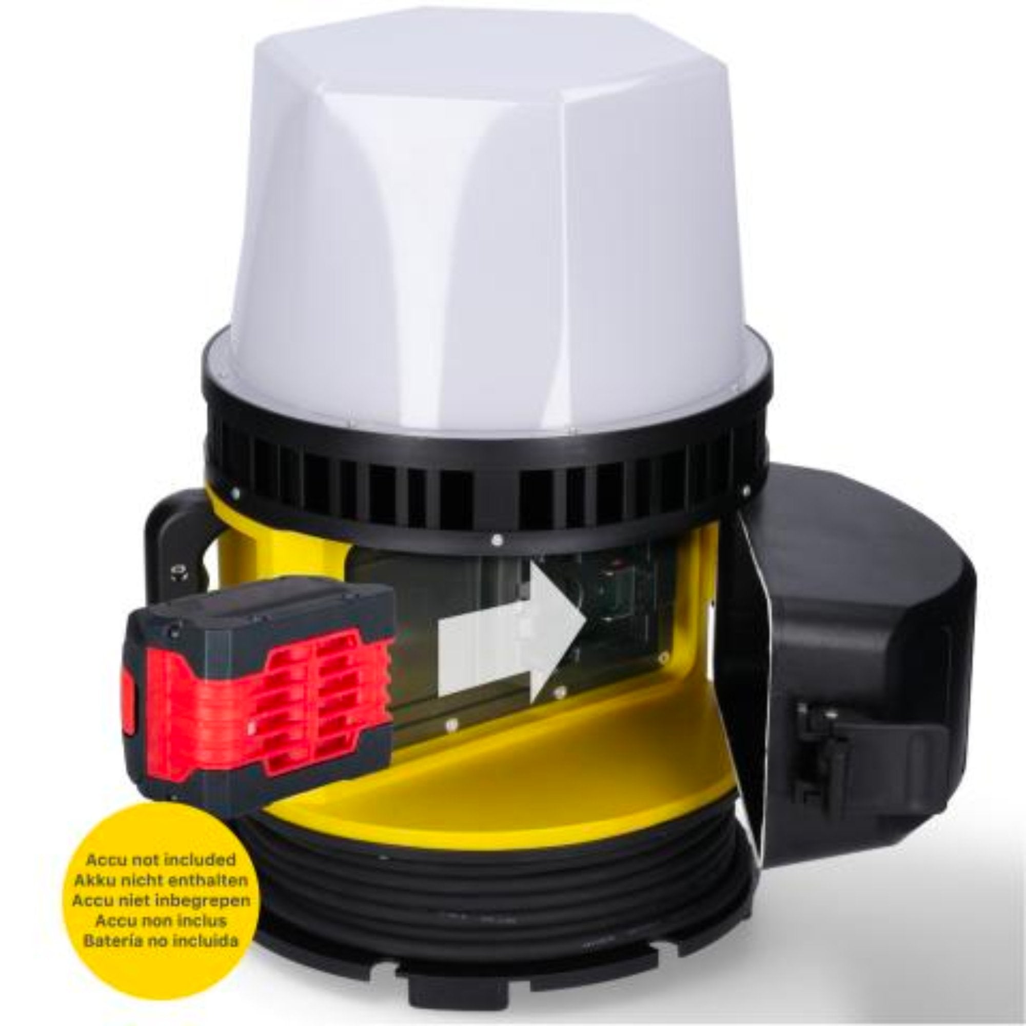 LED's Work HybridPro Bouwlamp 12000 - Werkt zowel op accu als netstroom - 80W - IP55 & Rough Service Tested - LED.nl