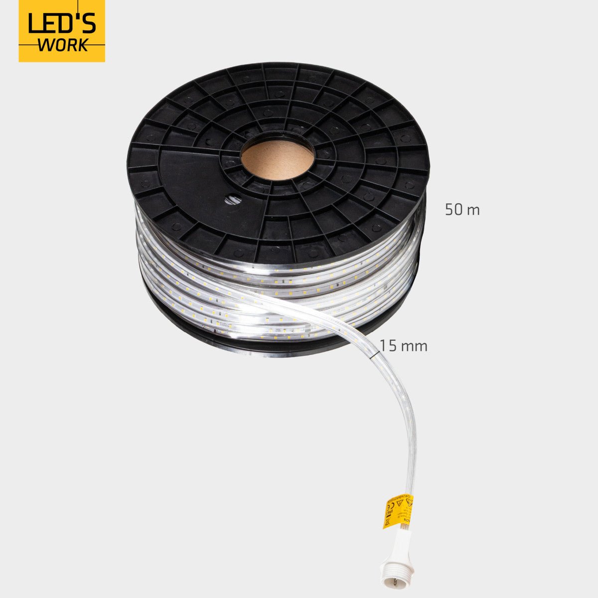 LED's Work LED Rope Lichtslang 50 meter bouwverlichting - Verlengbaar tot 100 meter - 40.000 lm - LED.nl
