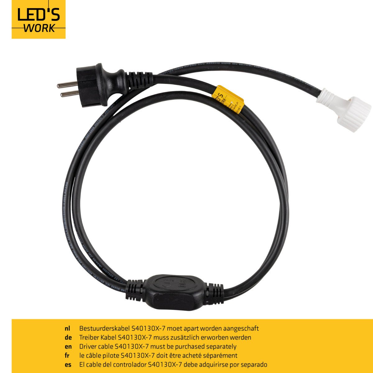 LED's Work LED Rope Lichtslang 50 meter bouwverlichting - Verlengbaar tot 100 meter - 40.000 lm - LED.nl