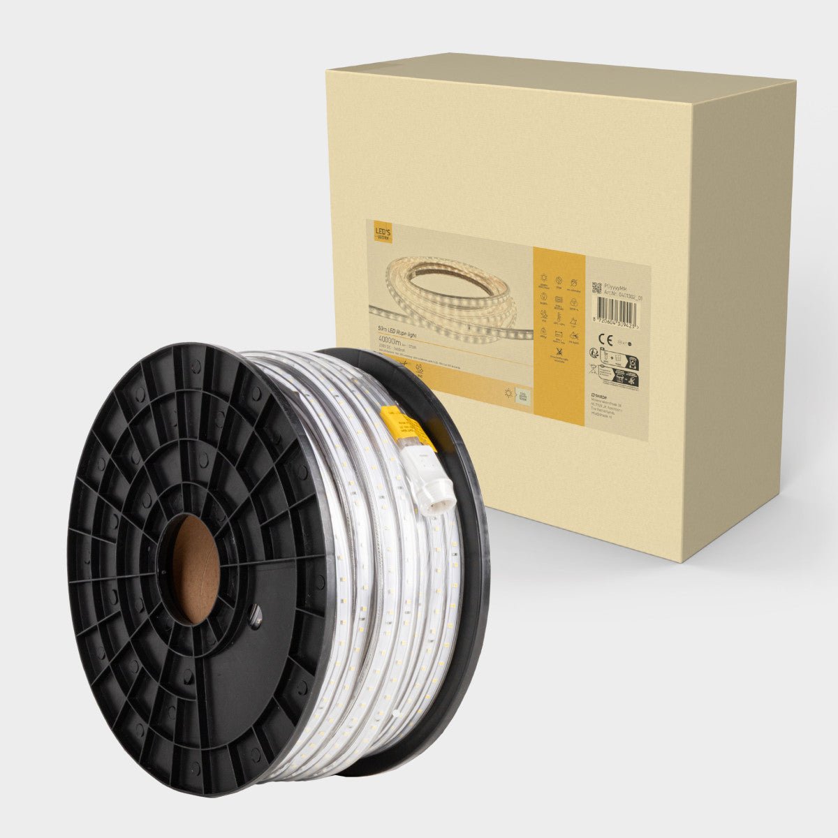 LED's Work LED Rope Lichtslang 50 meter bouwverlichting - Verlengbaar tot 100 meter - 40.000 lm - LED.nl