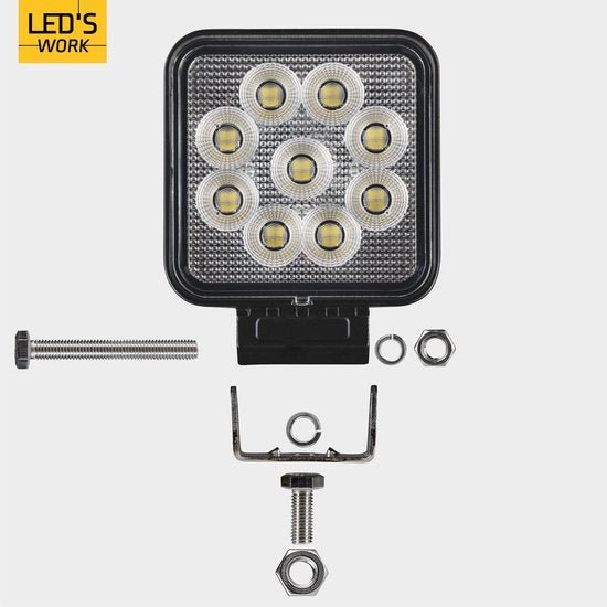 LED's Work LED Schijnwerper voor voertuigen - Geschikt voor tractor, vrachtwagen, auto, bus en schip - 26W - LED.nl