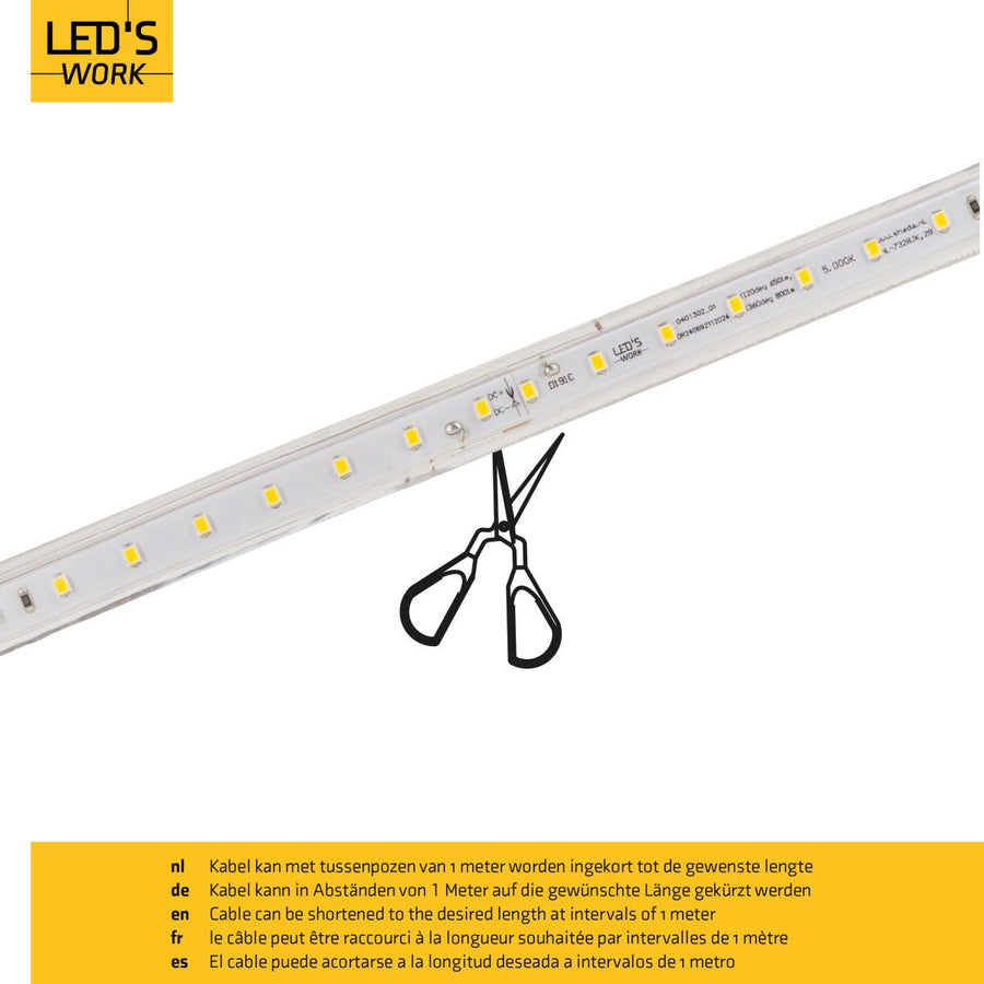 Baanverlichting Paarden of longeerbak Horsewalker Verlichting 25m - Verlengbaar tot 75 meter - 20.000 lm Led.nl