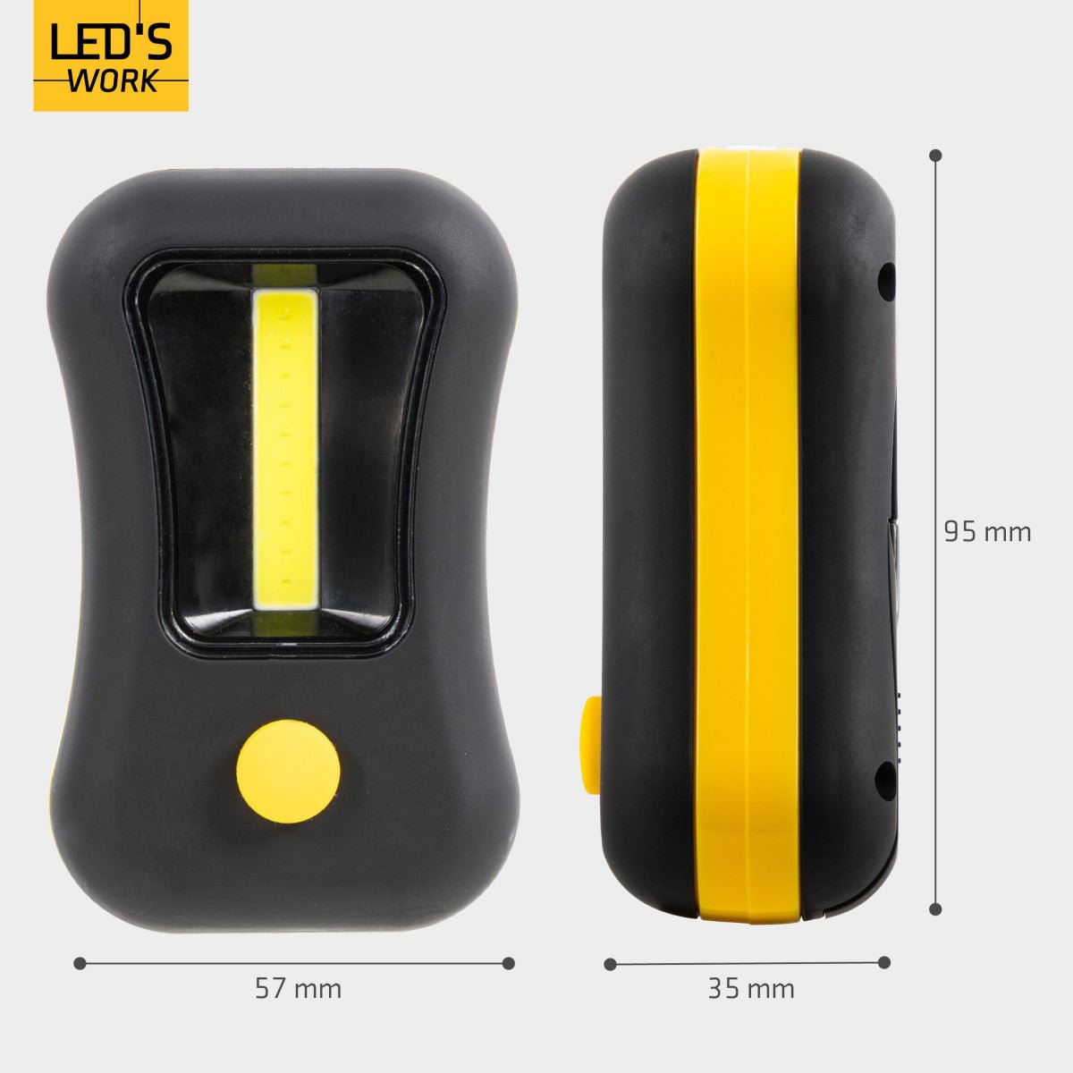 LED's Work MINI Werklamp op batterijen - Draadloos - Werkt op 3 AAA batterijen - LED.nl