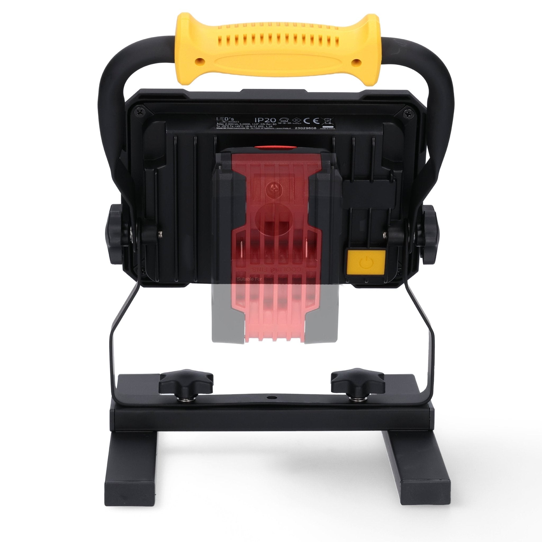 LED's Work Oplaadbare 18V Bouwlamp 2000 - Werkt op 18V accu’s van Makita, Bosch, Metabo (CAS) en Einhell – In 3 stappen dimbaar - LED.nl