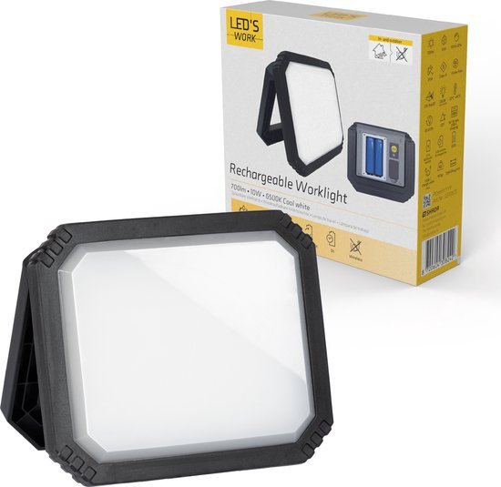 LED's Work Oplaadbare LED werklamp met accu 700 - Draadloos en draagbaar - 10W - LED.nl